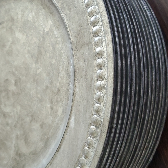 Pier 1 Imports brushed silver charger - Picture 2 of 2